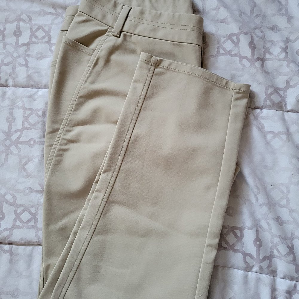 Beige Casual Pants